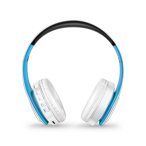 Colorful Bluetooth Headphones / White-blue
