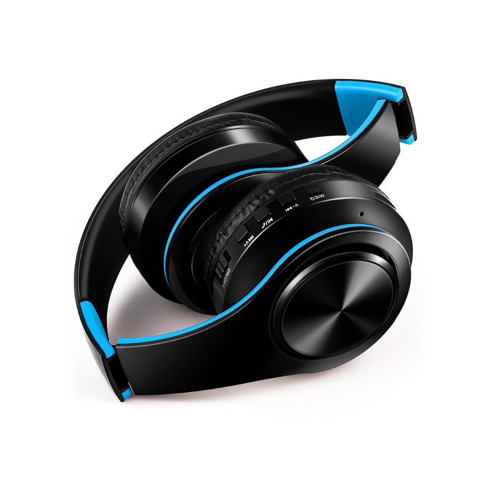Colorful Bluetooth Headphones / Black-blue