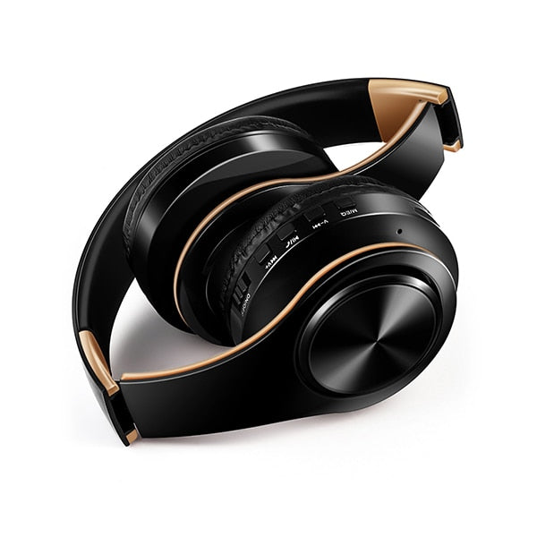 Colorful Bluetooth Headphones / White-gold