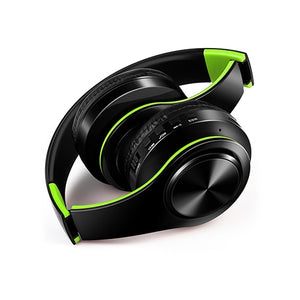 Colorful Bluetooth Headphones / Black-green